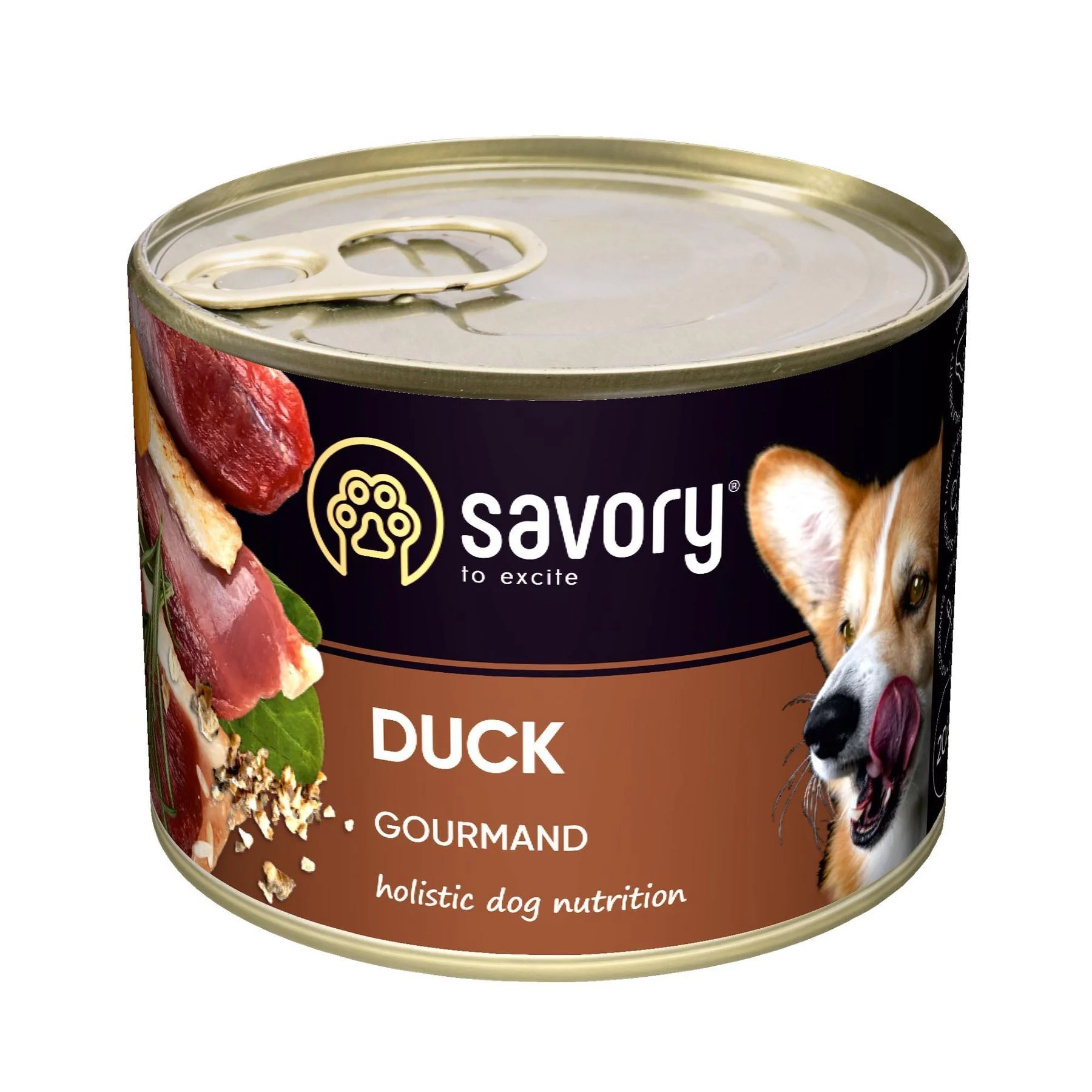 Вологий корм для собак Savory Adult 200 г - качка