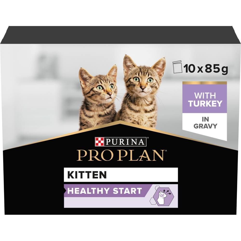 Влажный корм для котят Pro Plan Kitten Healthy Start 10 шт. х 85 г — индейка Влажный корм для котят Pro Plan Kitten Healthy Start 10 шт. х 85 г — индейка