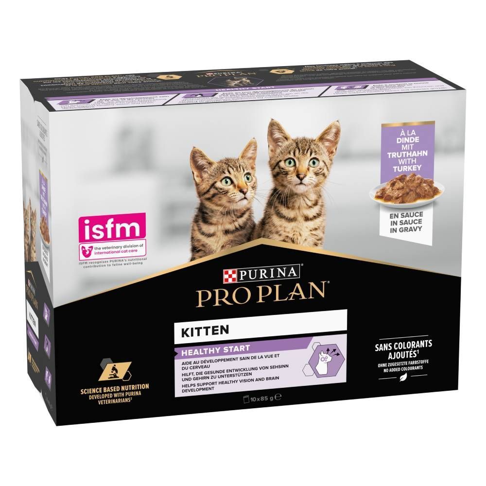 Влажный корм для котят Pro Plan Kitten Healthy Start 10 шт. х 85 г — индейка Влажный корм для котят Pro Plan Kitten Healthy Start 10 шт. х 85 г — индейка