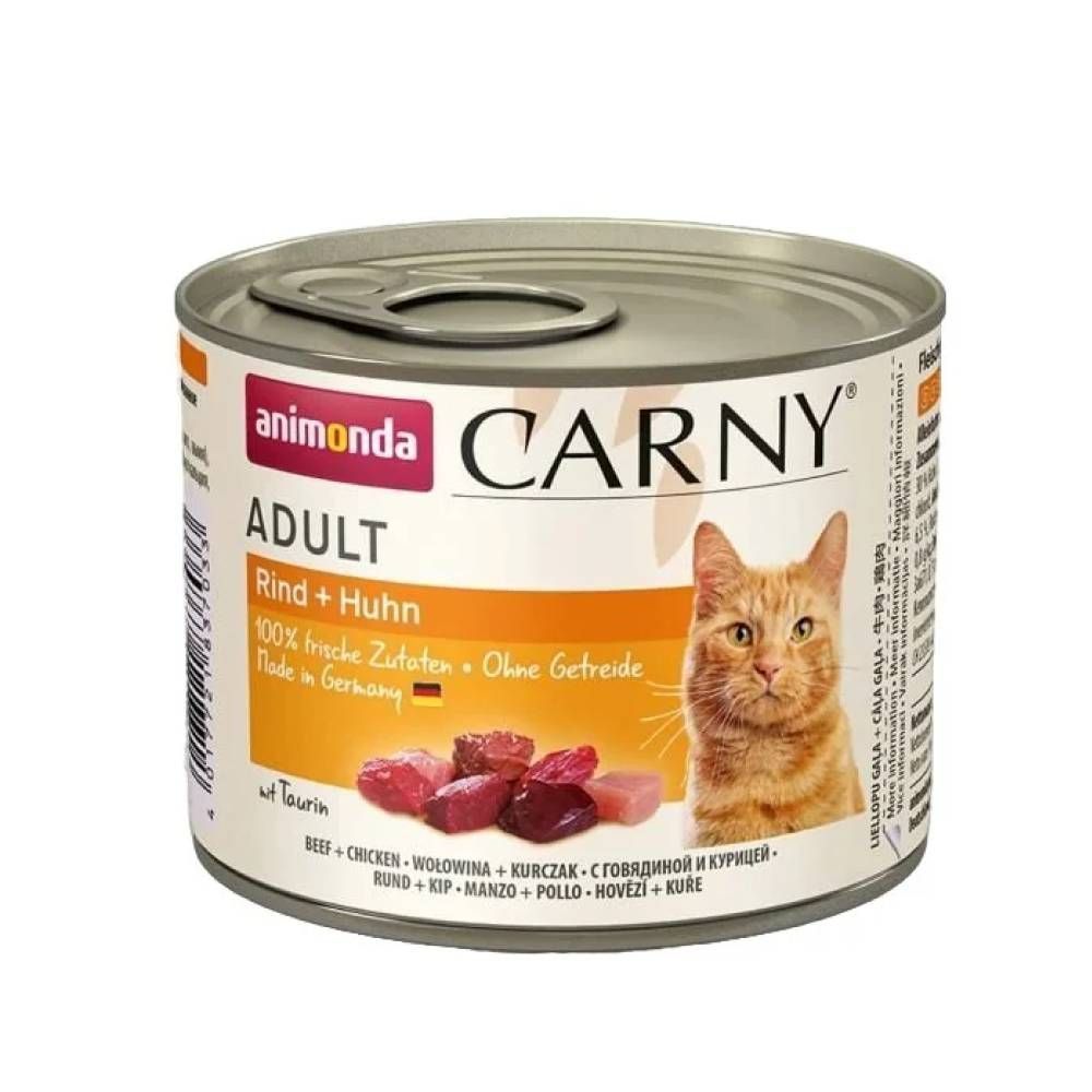 Влажный корм для кошек Animonda Carny Adult 200 г - говядина и курица Влажный корм для кошек Animonda Carny Adult 200 г - говядина и курица
