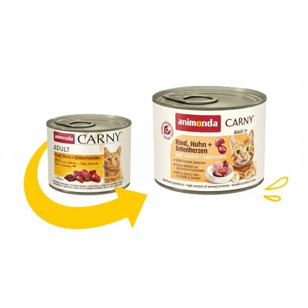 Влажный корм для кошек Animonda Carny Adult 200 г - говядина, курица и утиные сердца Влажный корм для кошек Animonda Carny Adult 200 г - говядина, курица и утиные сердца
