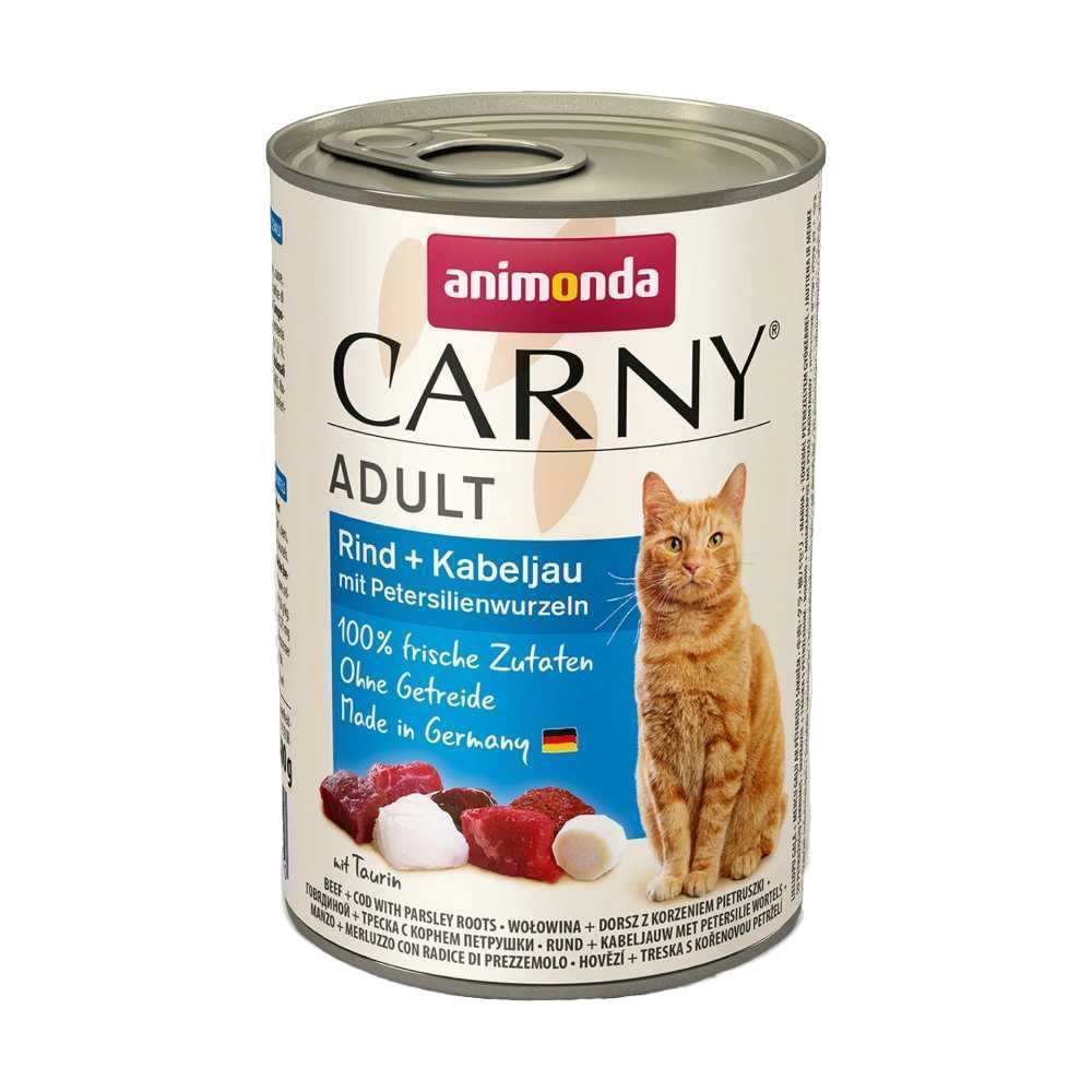 Влажный корм для кошек Animonda Carny Adult 400 г - говядина, треска и петрушка