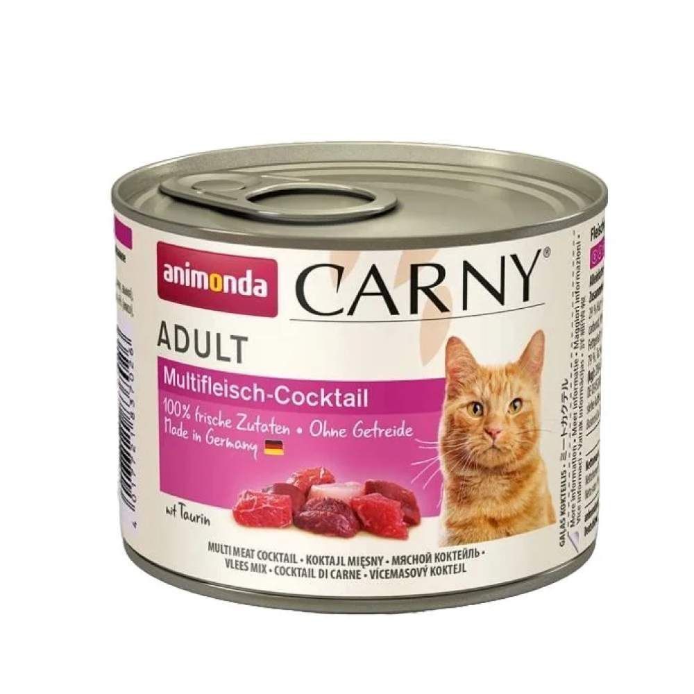 Влажный корм для кошек Animonda Carny Adult 200 г - мультимясной коктейль Влажный корм для кошек Animonda Carny Adult 200 г - мультимясной коктейль