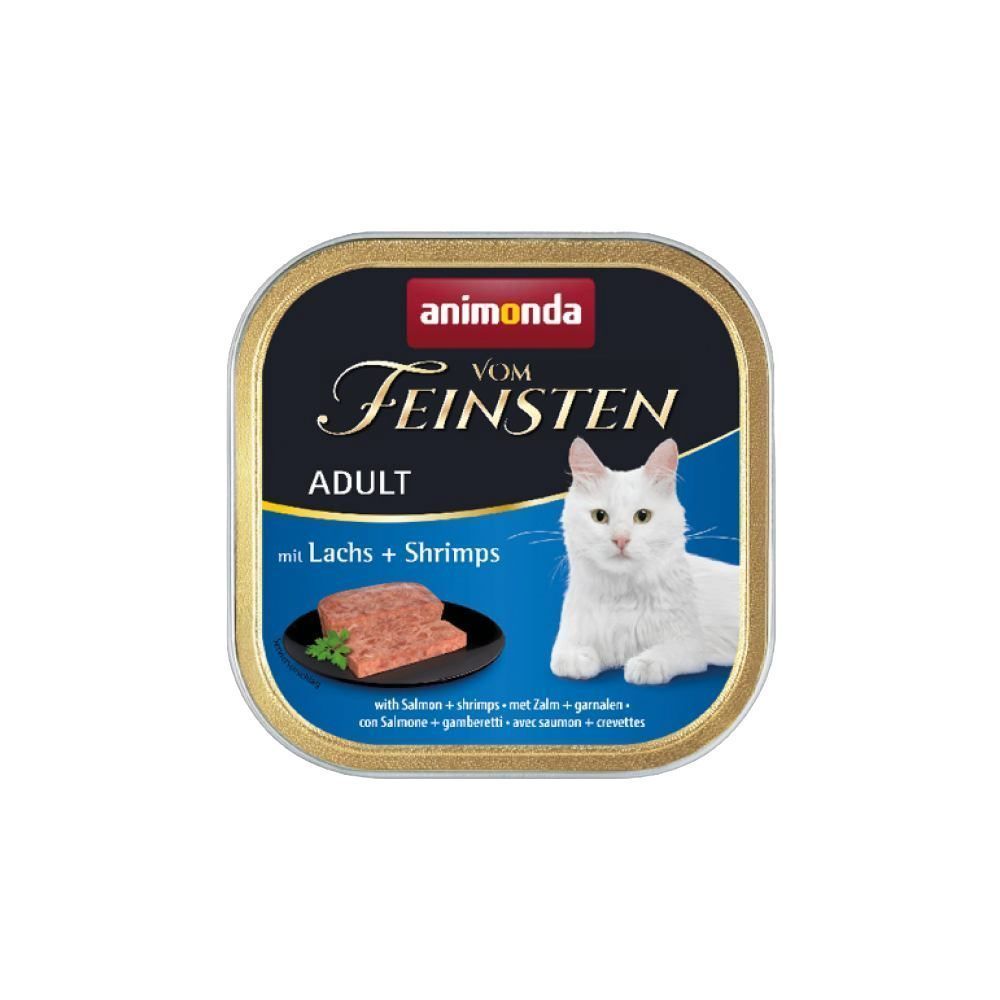 Влажный корм для кошек Animonda Vom Feinsten Adult 100 г - лосось и креветки
