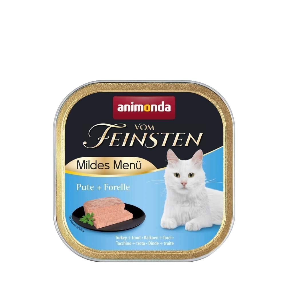 Вологий корм для котів Animonda Vom Feinsten Adult 100 г - індичка та форель Вологий корм для котів Animonda Vom Feinsten Adult 100 г - індичка та форель