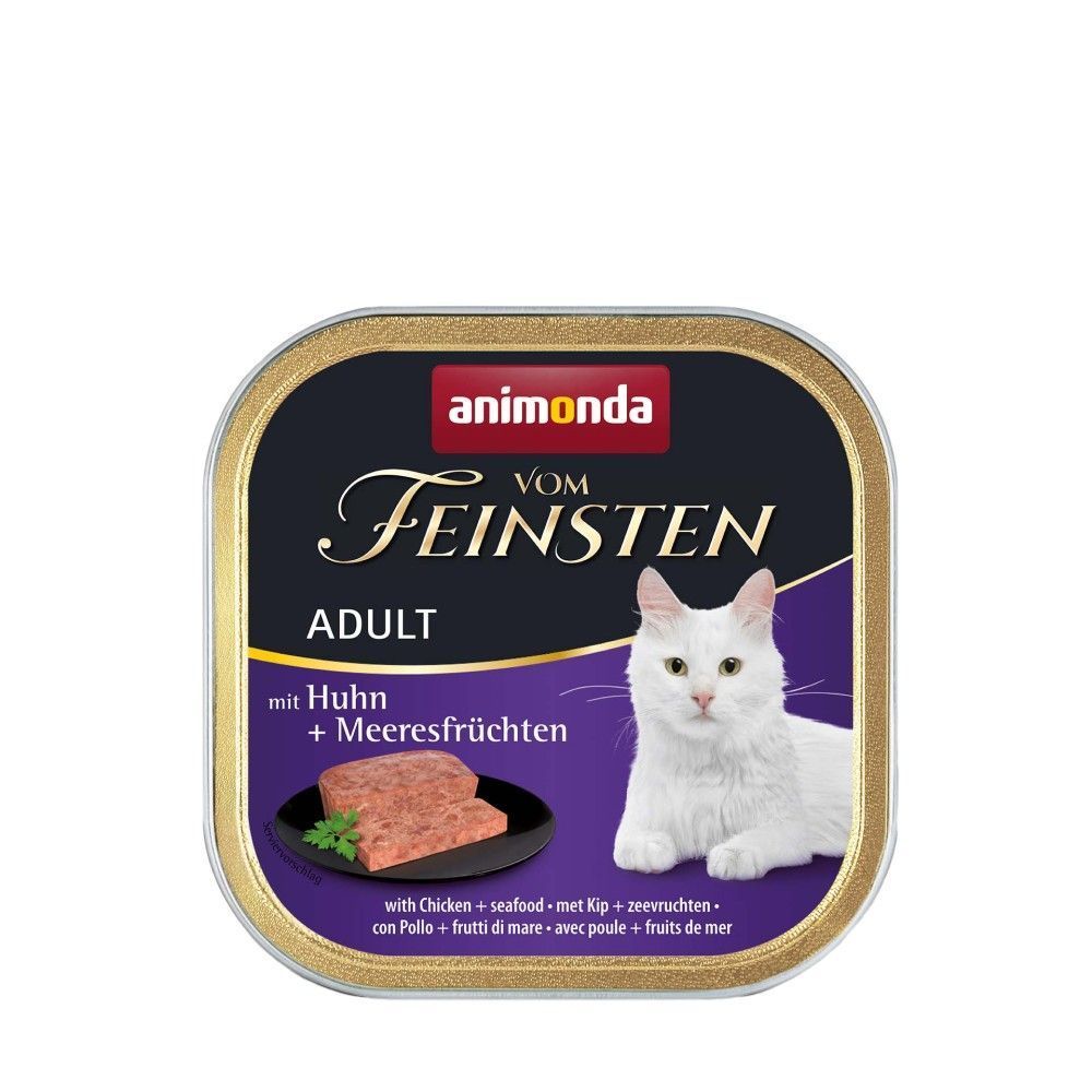 Влажный корм для кошек Animonda Vom Feinsten Adult 100 г - курица и морепродукты
