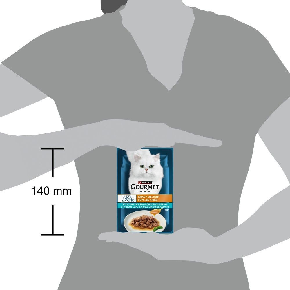 Вологий корм для котів Gourmet Perle 85 г - тунець