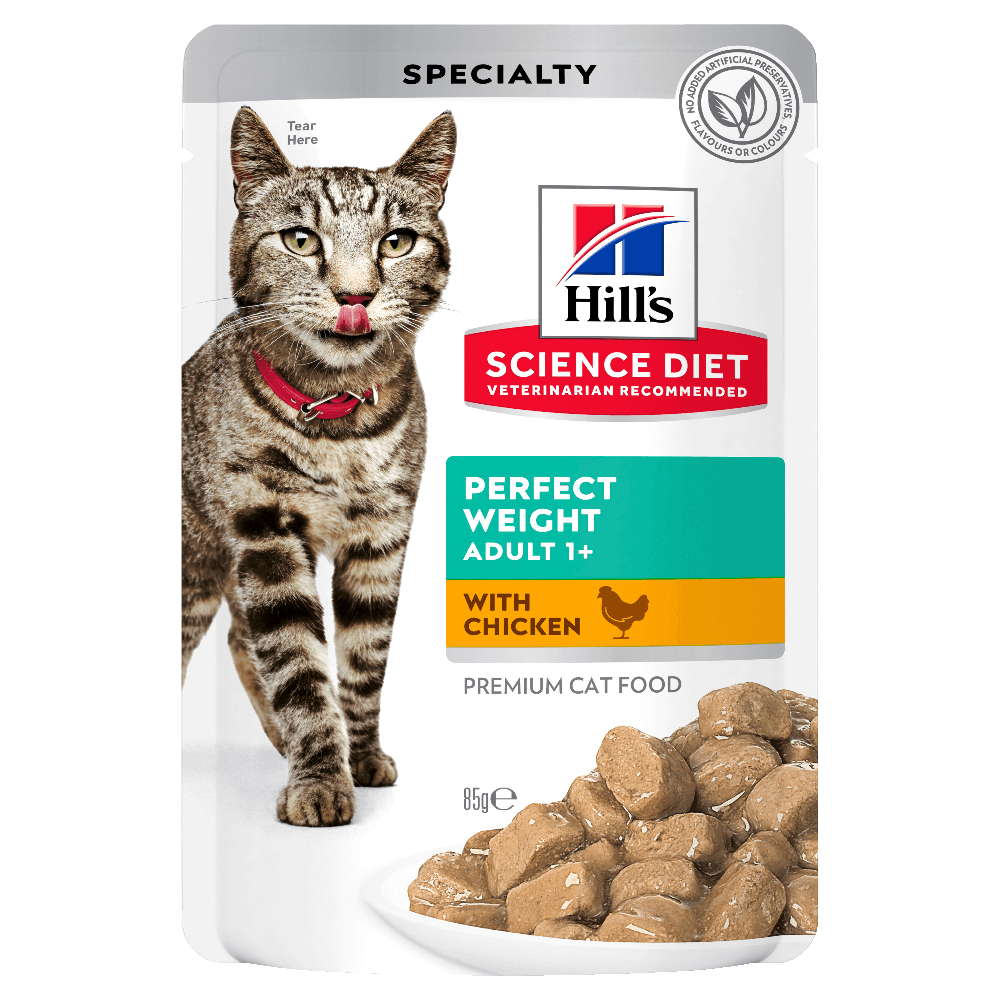 Влажный корм для кошек Hill's Science Plan Perfect Weight Adult, 85 г - курица