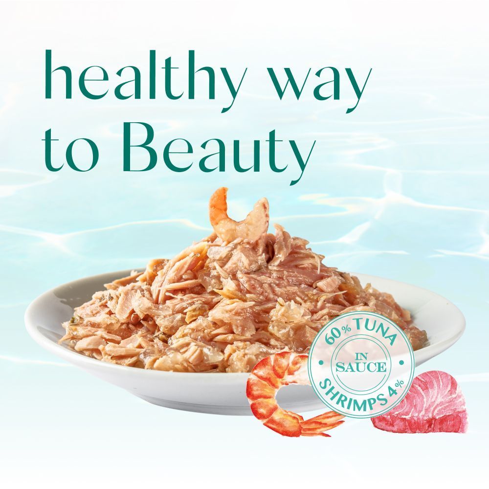 Влажный корм для кошек Optimeal Beauty Fitness 70 г — тунец и креветки Влажный корм для кошек Optimeal Beauty Fitness 70 г — тунец и креветки