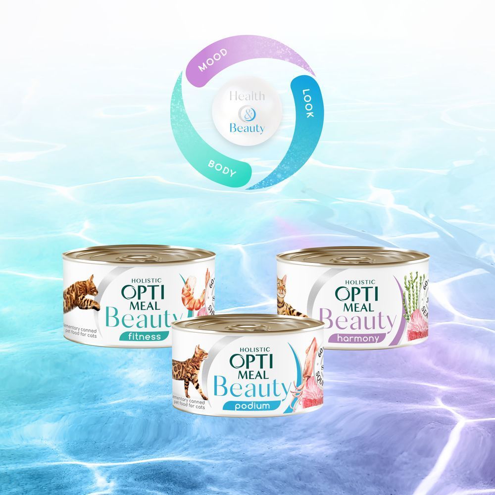 Вологий корм для котів Optimeal Beauty Harmony 70 г - тунець