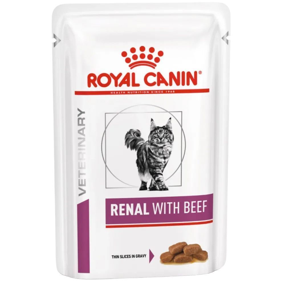 Вологий корм для котів Royal Canin Renal 85 г - яловичина