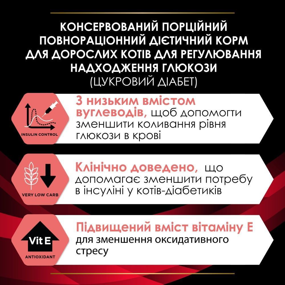 Влажный корм для кошек Pro Plan Veterinary Diets Diabetes Management 85 г - курица Влажный корм для кошек Pro Plan Veterinary Diets Diabetes Management 85 г - курица
