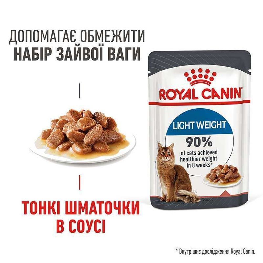 Влажный корм для кошек Royal Canin Light Weight Gravy 85 г