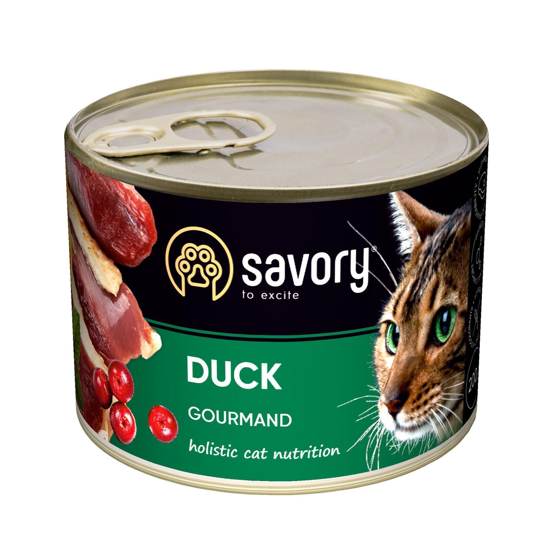 Вологий корм для котів Savory 200 г - качка