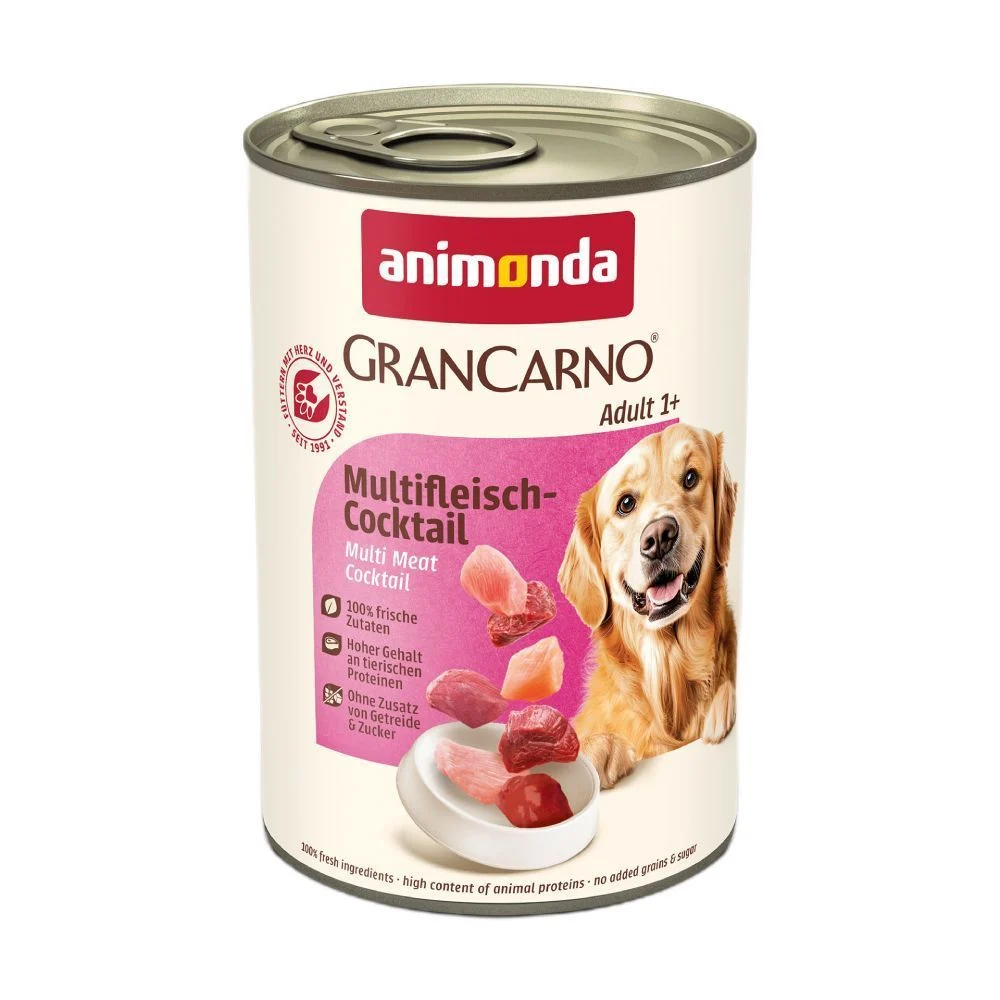Влажный корм для собак Animonda GranCarno Adult 400 г - мультимясной коктейль Влажный корм для собак Animonda GranCarno Adult 400 г - мультимясной коктейль