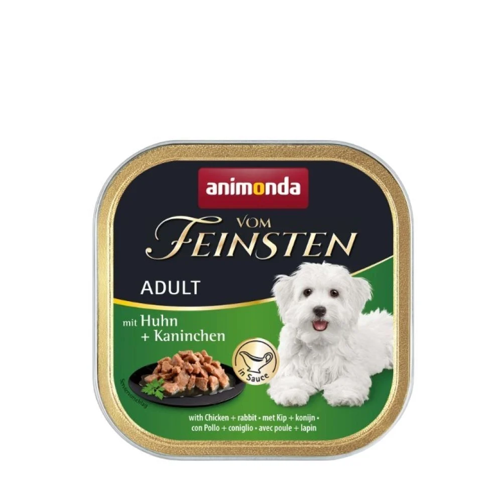 Влажный корм для собак Animonda Vom Feinsten Adult 150 г - курица и кролик Влажный корм для собак Animonda Vom Feinsten Adult 150 г - курица и кролик