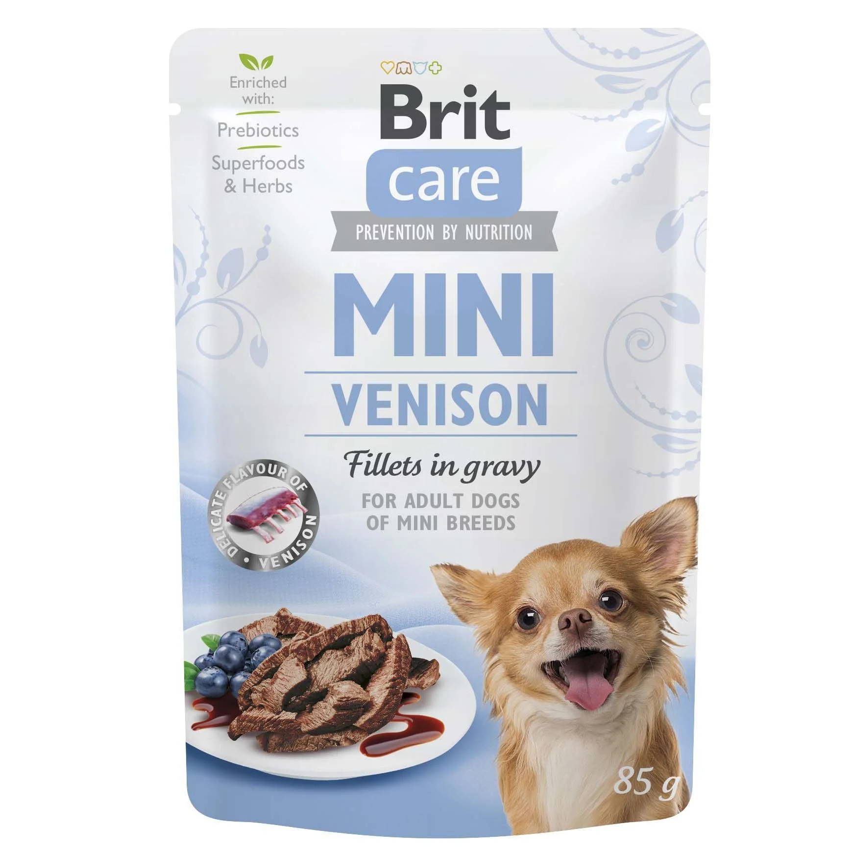 Вологий корм для собак Brit Care Mini 85 г - оленина