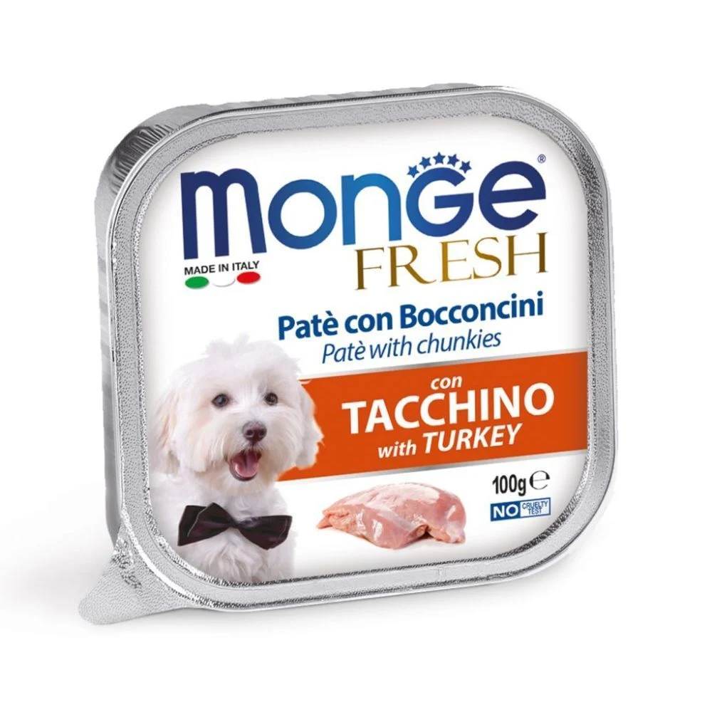Влажный корм для собак Monge Fresh 100 г - индейка Влажный корм для собак Monge Fresh 100 г - индейка