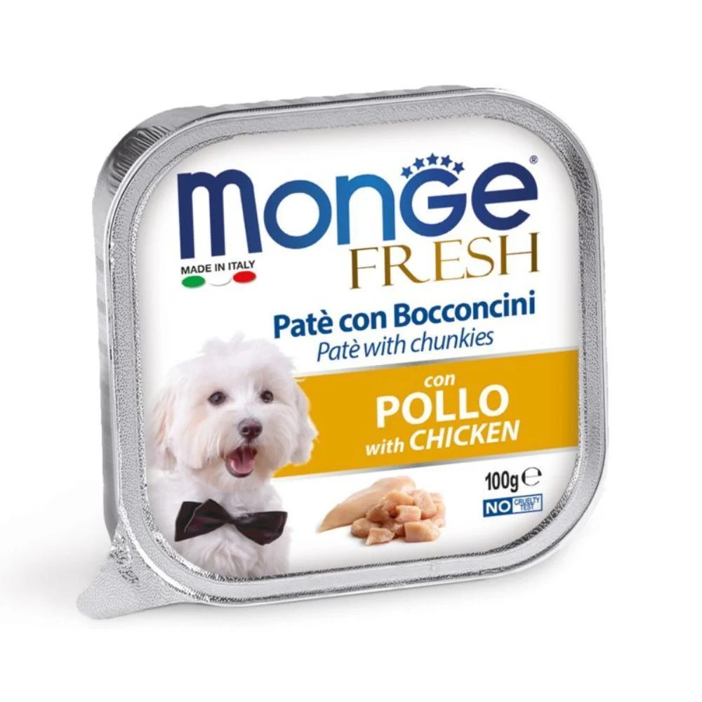 Вологий корм для собак Monge Fresh 100 г - курка Вологий корм для собак Monge Fresh 100 г - курка