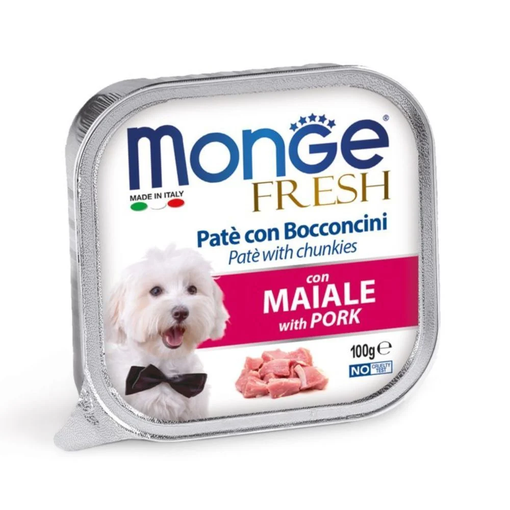 Вологий корм для собак Monge Fresh 100 г - свинина Вологий корм для собак Monge Fresh 100 г - свинина