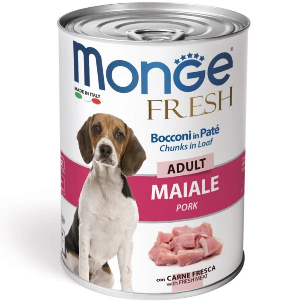 Вологий корм для собак Monge Fresh Adult 400 г - свинина Вологий корм для собак Monge Fresh Adult 400 г - свинина