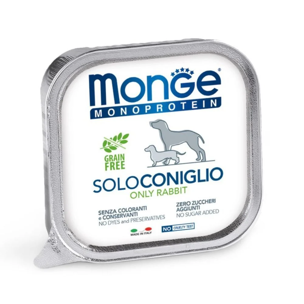 Вологий корм для собак Monge Monoprotein Solo 150 г - кролик Вологий корм для собак Monge Monoprotein Solo 150 г - кролик