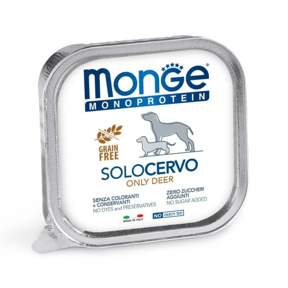 Вологий корм для собак Monge Monoprotein Solo 150 г - оленина Вологий корм для собак Monge Monoprotein Solo 150 г - оленина