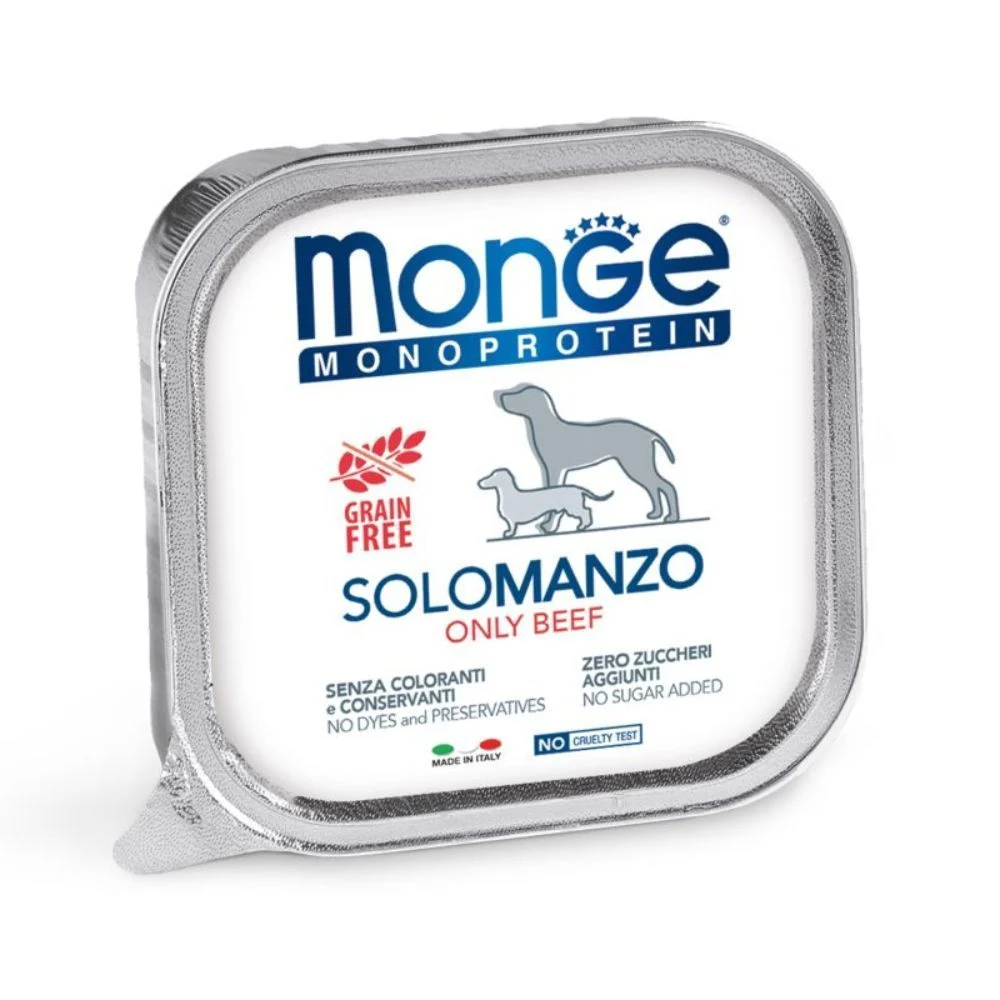 Вологий корм для собак Monge Monoprotein Solo 150 г - яловичина Вологий корм для собак Monge Monoprotein Solo 150 г - яловичина