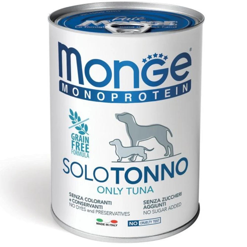 Влажный корм для собак Monge Monoprotein Solo 400 г - тунец Влажный корм для собак Monge Monoprotein Solo 400 г - тунец