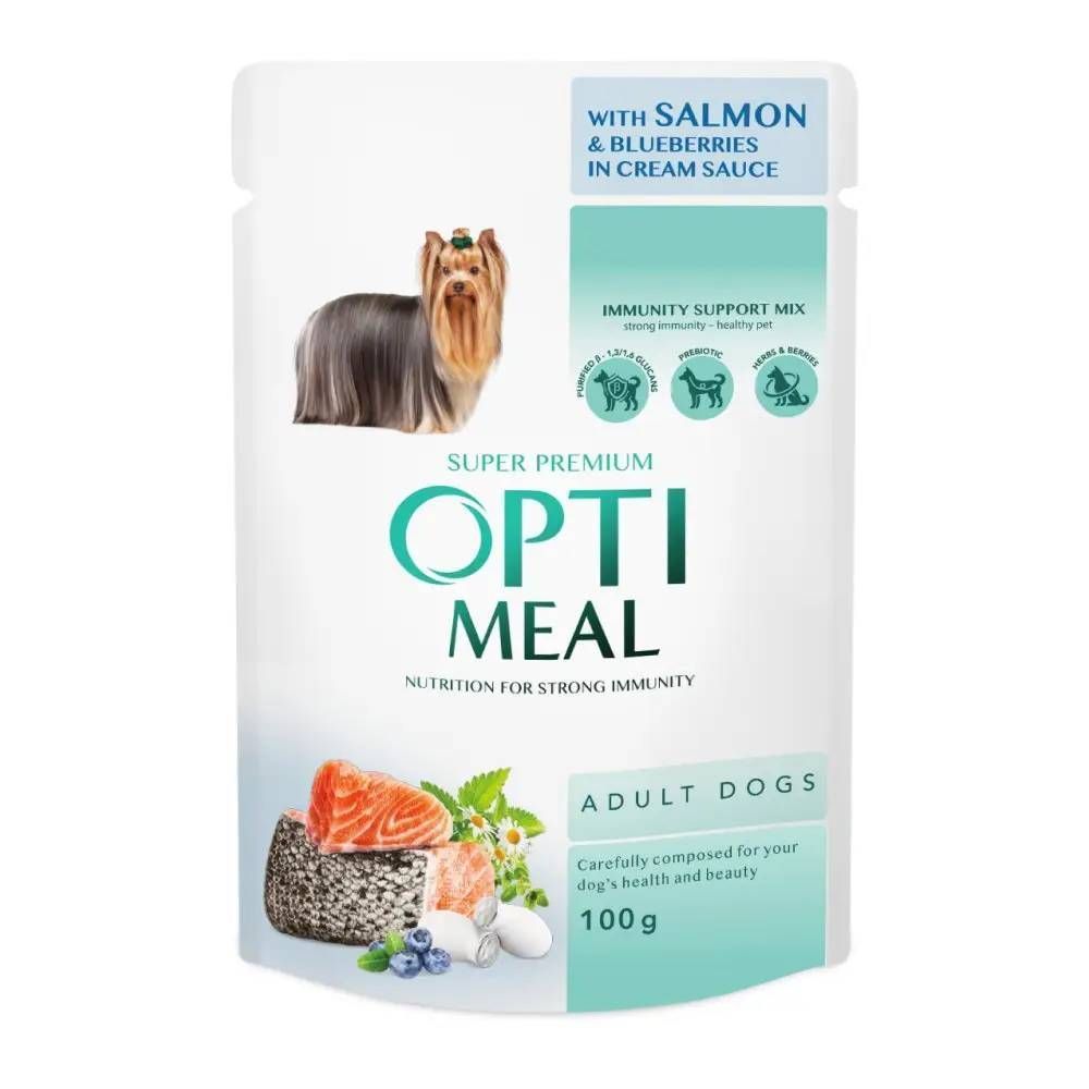 Вологий корм для собак Optimeal Complete Adult Multi Taste 3+1 шт х 100 г - асорті Вологий корм для собак Optimeal Complete Adult Multi Taste 3+1 шт х 100 г - асорті