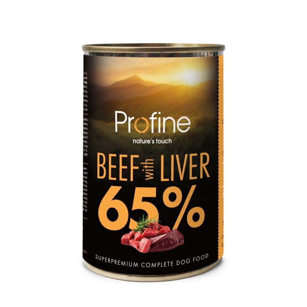 Вологий корм для собак Profine Dog Beef with Liver 400 г - яловичина та печінка Вологий корм для собак Profine Dog Beef with Liver 400 г - яловичина та печінка