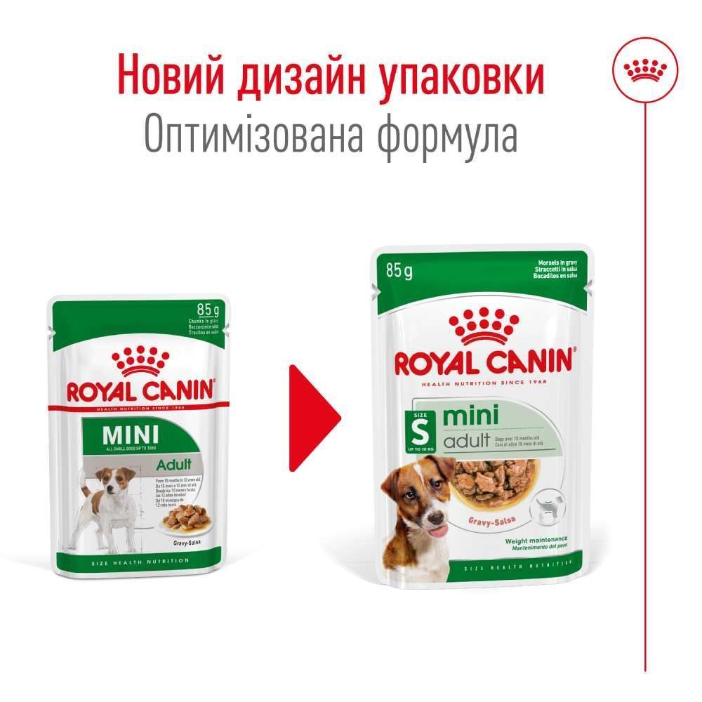 Упаковка влажного корма для собак Royal Canin Mini Adult 9+3 шт. х 85 г