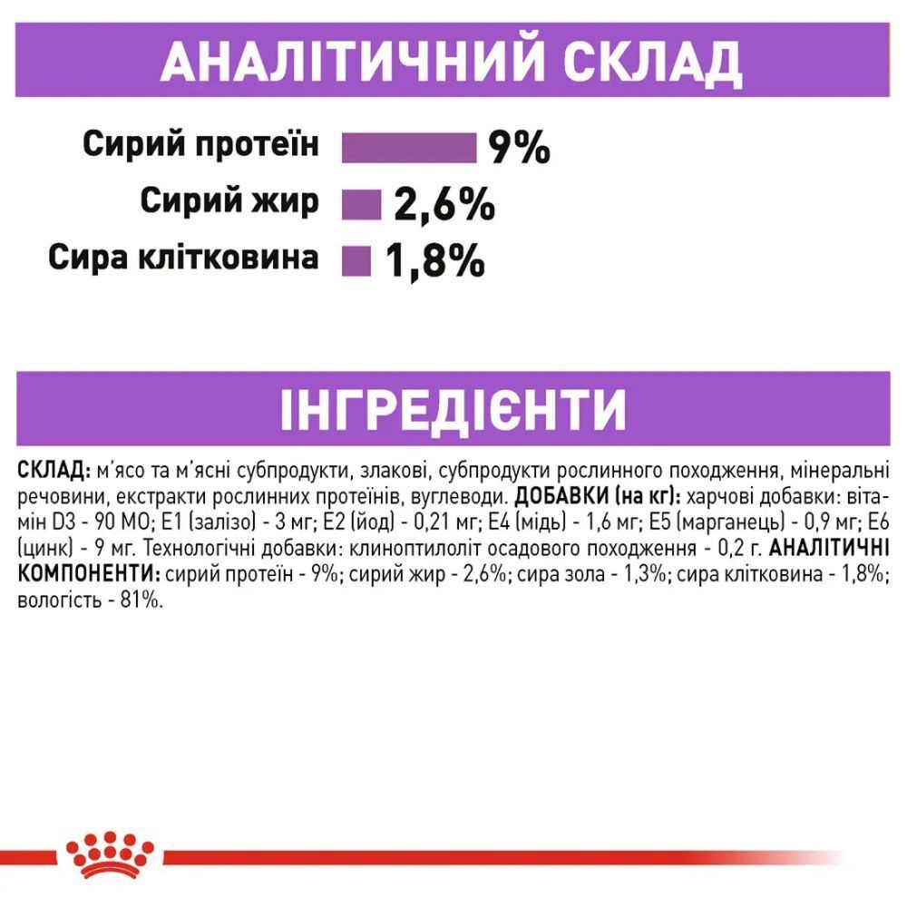 Упаковка влажного корма для кошек Royal Canin Sterilised Gravy 9+3 шт. по 85 г
