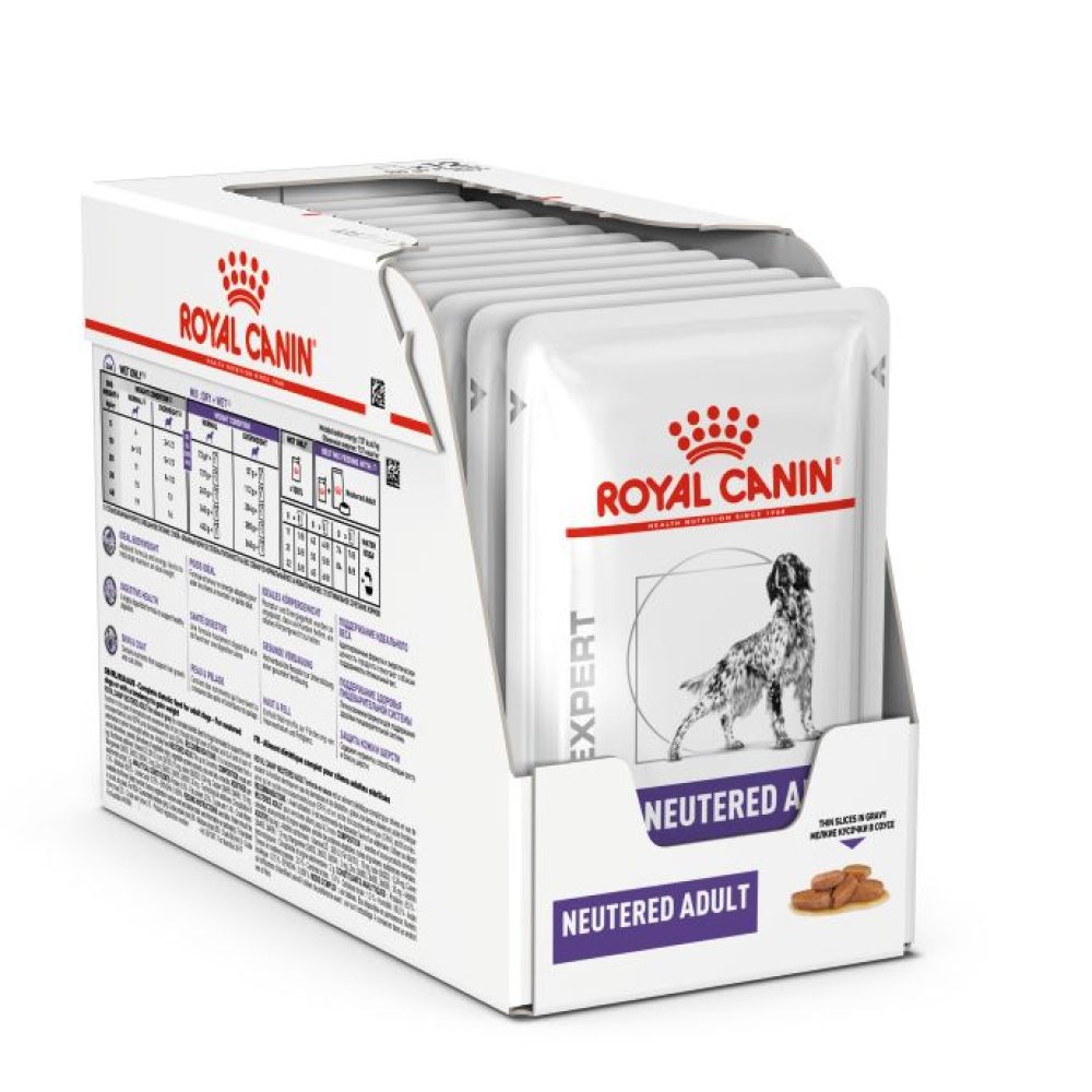 Влажный корм для собак Royal Canin Neutered Adult pouch 8+4 шт х 100 г