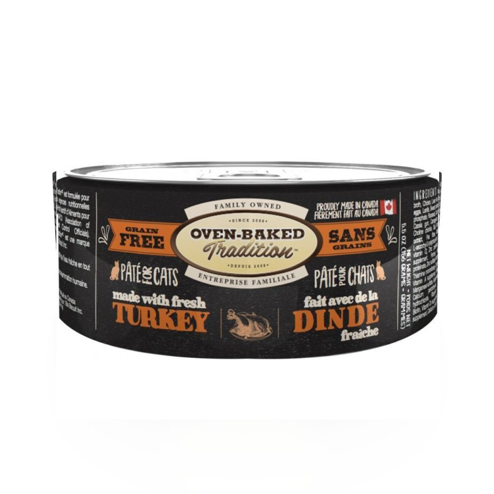 Влажный корм для кошек Oven-Baked Tradition Grain Free 156 г - индейка Влажный корм для кошек Oven-Baked Tradition Grain Free 156 г - индейка