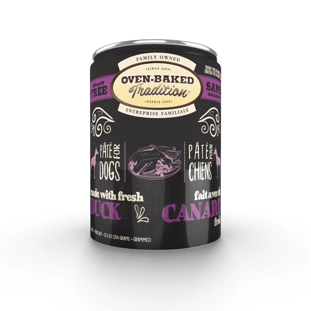Вологий корм для собак Oven-Baked Tradition Grain Free 354 г - качка