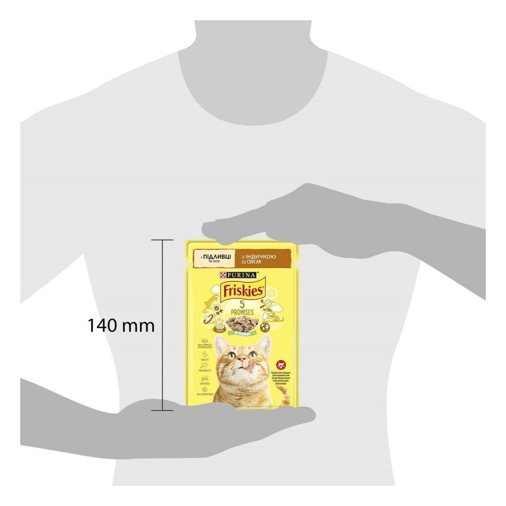 Влажный корм для кошек Friskies 5 Promises 85 г - индейка Влажный корм для кошек Friskies 5 Promises 85 г - индейка
