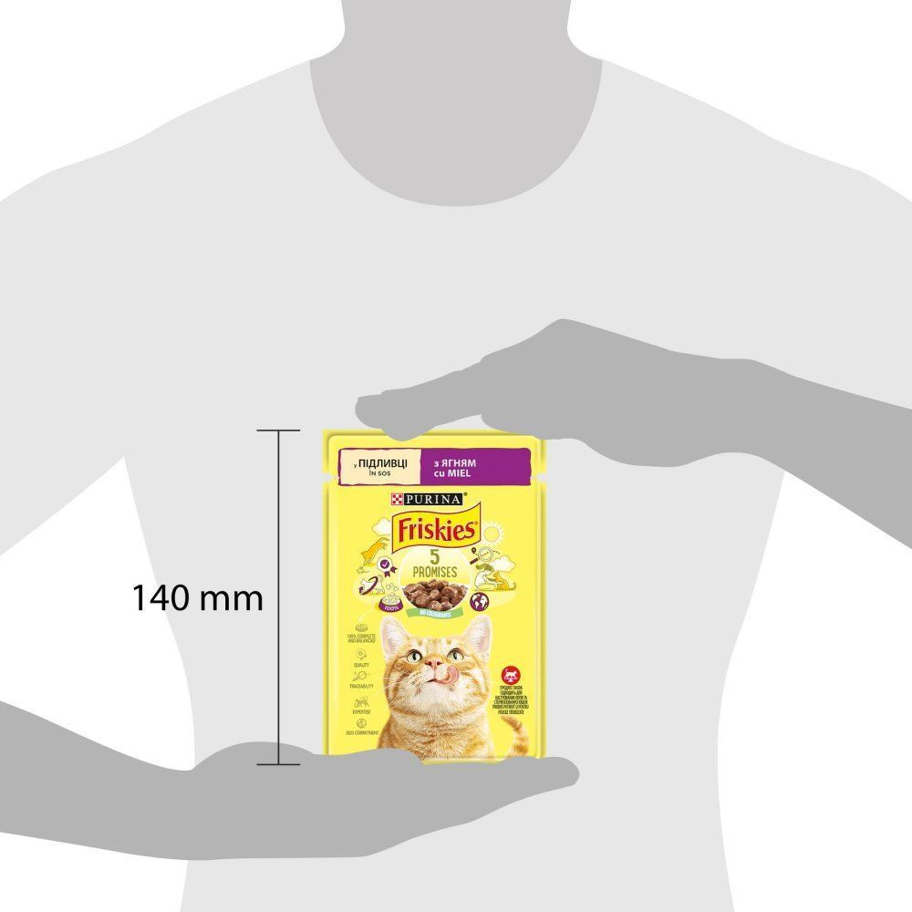 Влажный корм для кошек Friskies 5 Promises 85 г - ягненок Влажный корм для кошек Friskies 5 Promises 85 г - ягненок