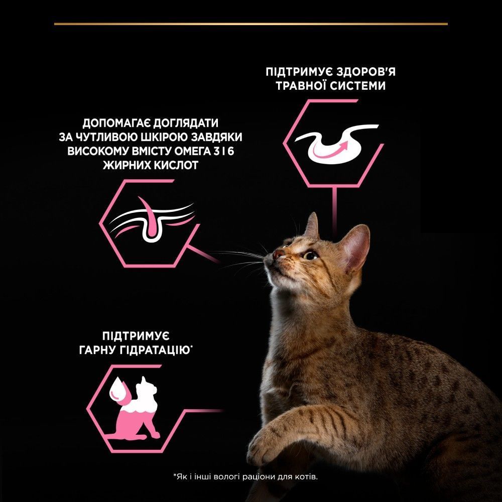 Вологий корм для котів Pro Plan Adult Delicate Digestion 85 г - індичка