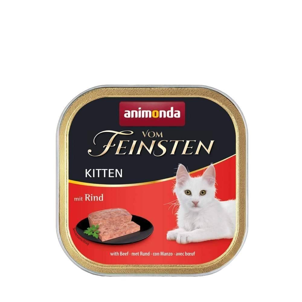 Влажный корм для котят Animonda Vom Feinsten Kitten 100 г - говядина Влажный корм для котят Animonda Vom Feinsten Kitten 100 г - говядина