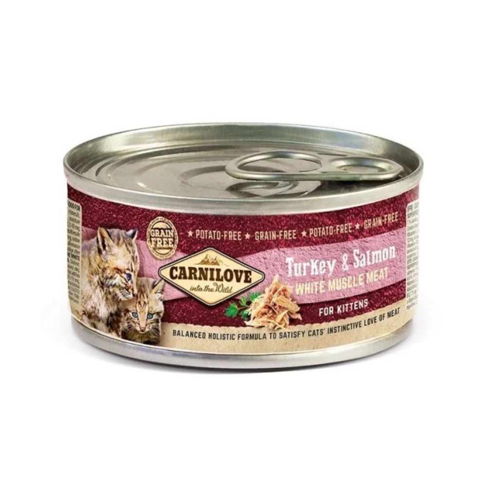 Влажный корм для котят Carnilove Turkey & Salmon for Kittens 100 г — лосось и индейка