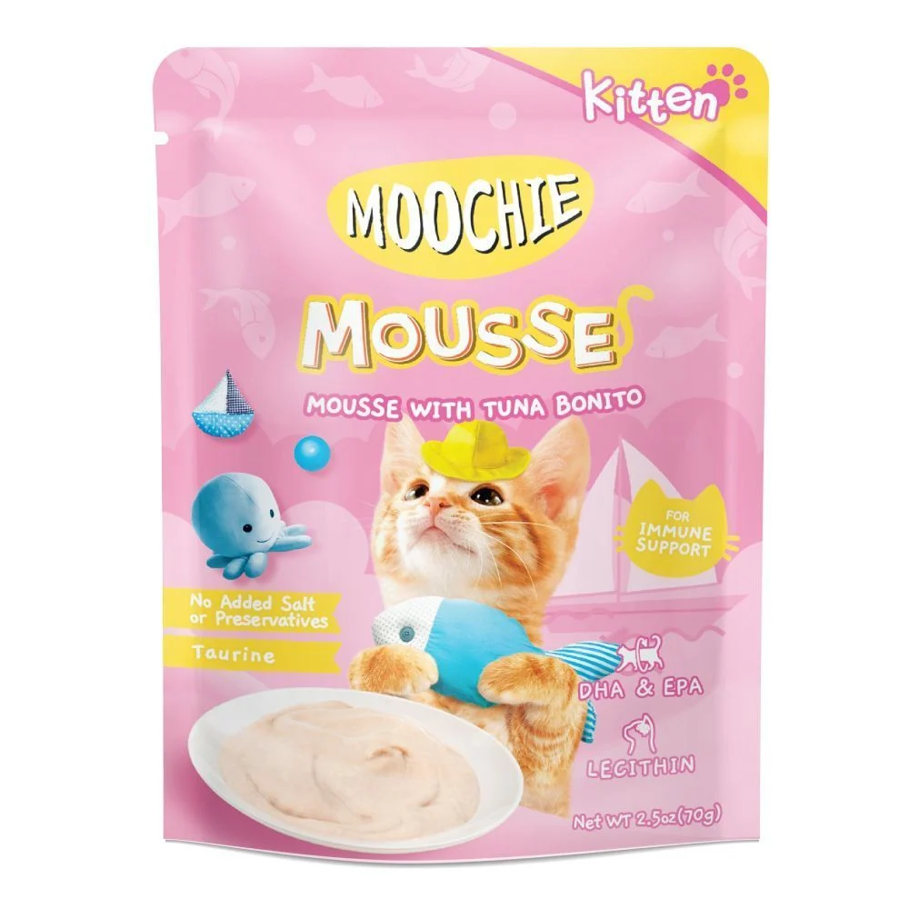 Влажный корм для котят Moochie Mousse Kitten 70 г - тунец бонита Влажный корм для котят Moochie Mousse Kitten 70 г - тунец бонита