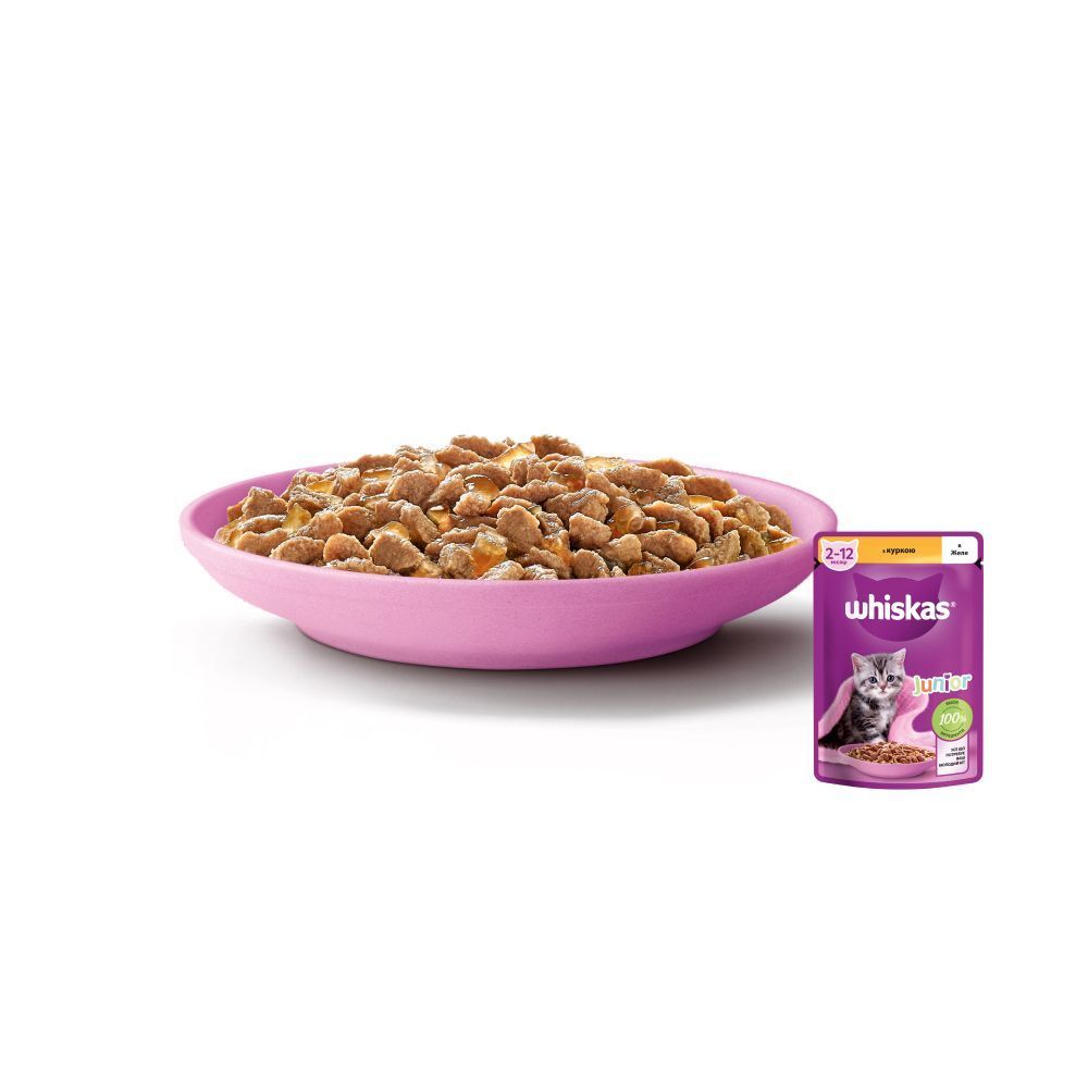 Вологий корм для кошенят Whiskas Junior 85 г - курка