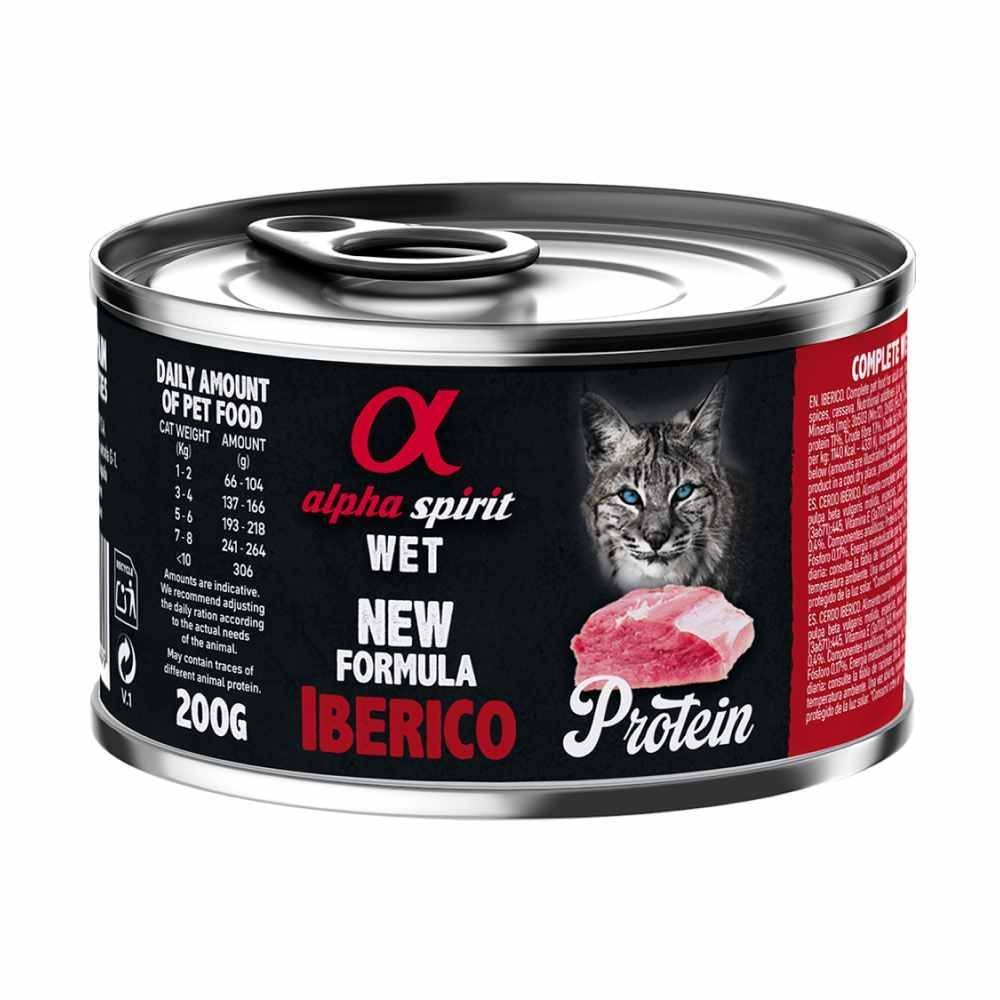 Вологий корм для котів Alpha Spirit Protein Adult 200 г - іберійська свинина Вологий корм для котів Alpha Spirit Protein Adult 200 г - іберійська свинина