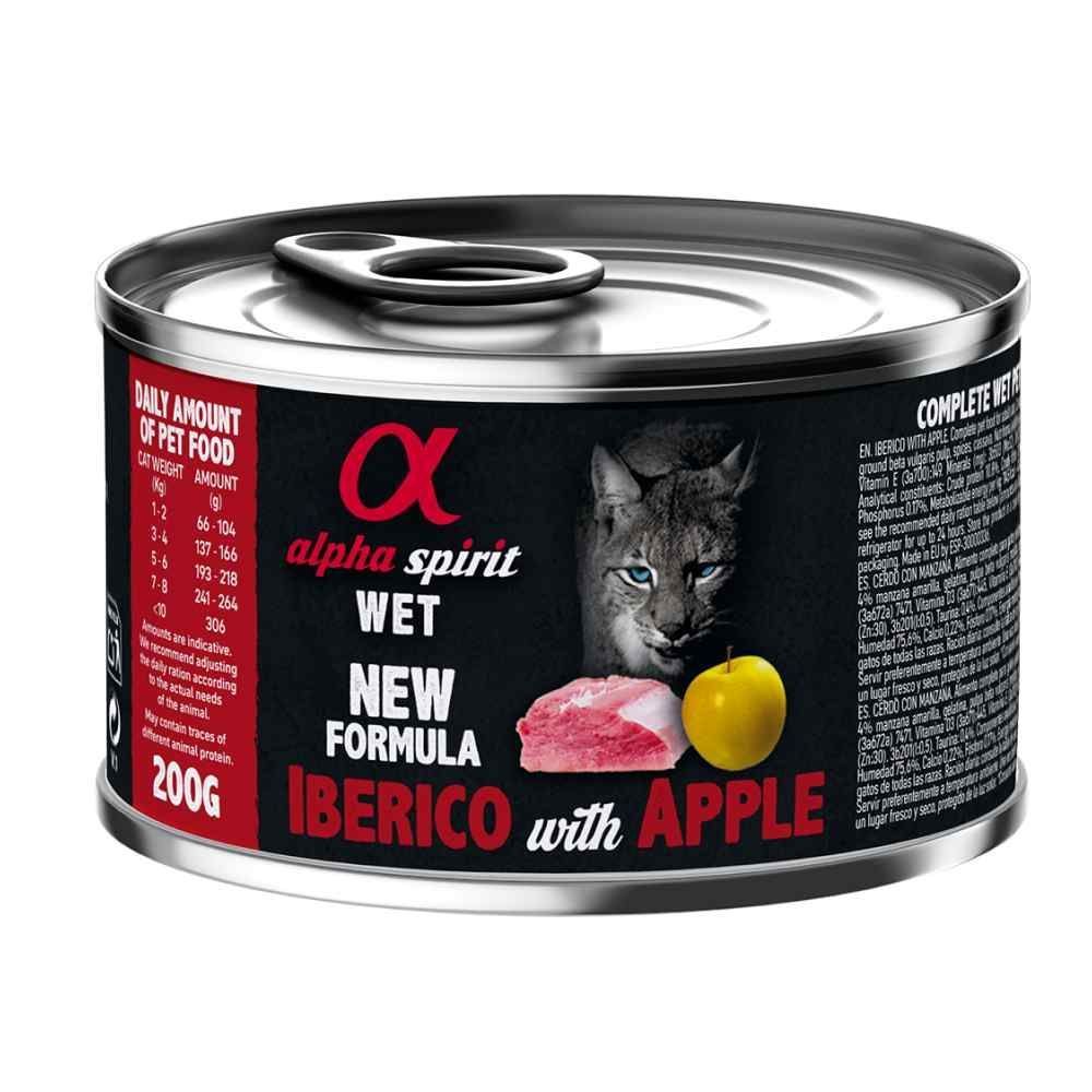 Вологий корм для котів Alpha Spirit Adult 200 г - свинина та яблука Вологий корм для котів Alpha Spirit Adult 200 г - свинина та яблука