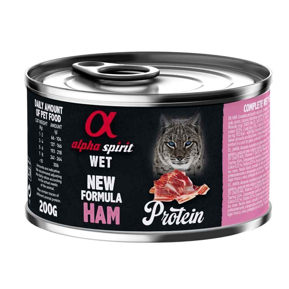 Вологий корм для котів Alpha Spirit Protein Adult 200 г - свинина Вологий корм для котів Alpha Spirit Protein Adult 200 г - свинина