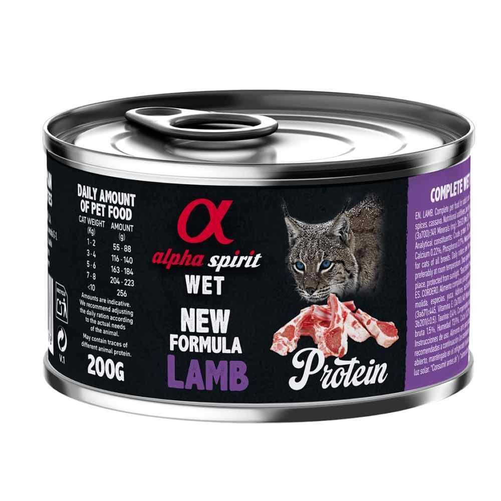 Вологий корм для котів Alpha Spirit Protein Adult 200 г - ягня Вологий корм для котів Alpha Spirit Protein Adult 200 г - ягня