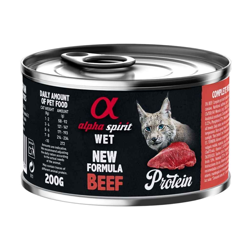 Вологий корм для котів Alpha Spirit Protein Adult 200 г - яловичина Вологий корм для котів Alpha Spirit Protein Adult 200 г - яловичина