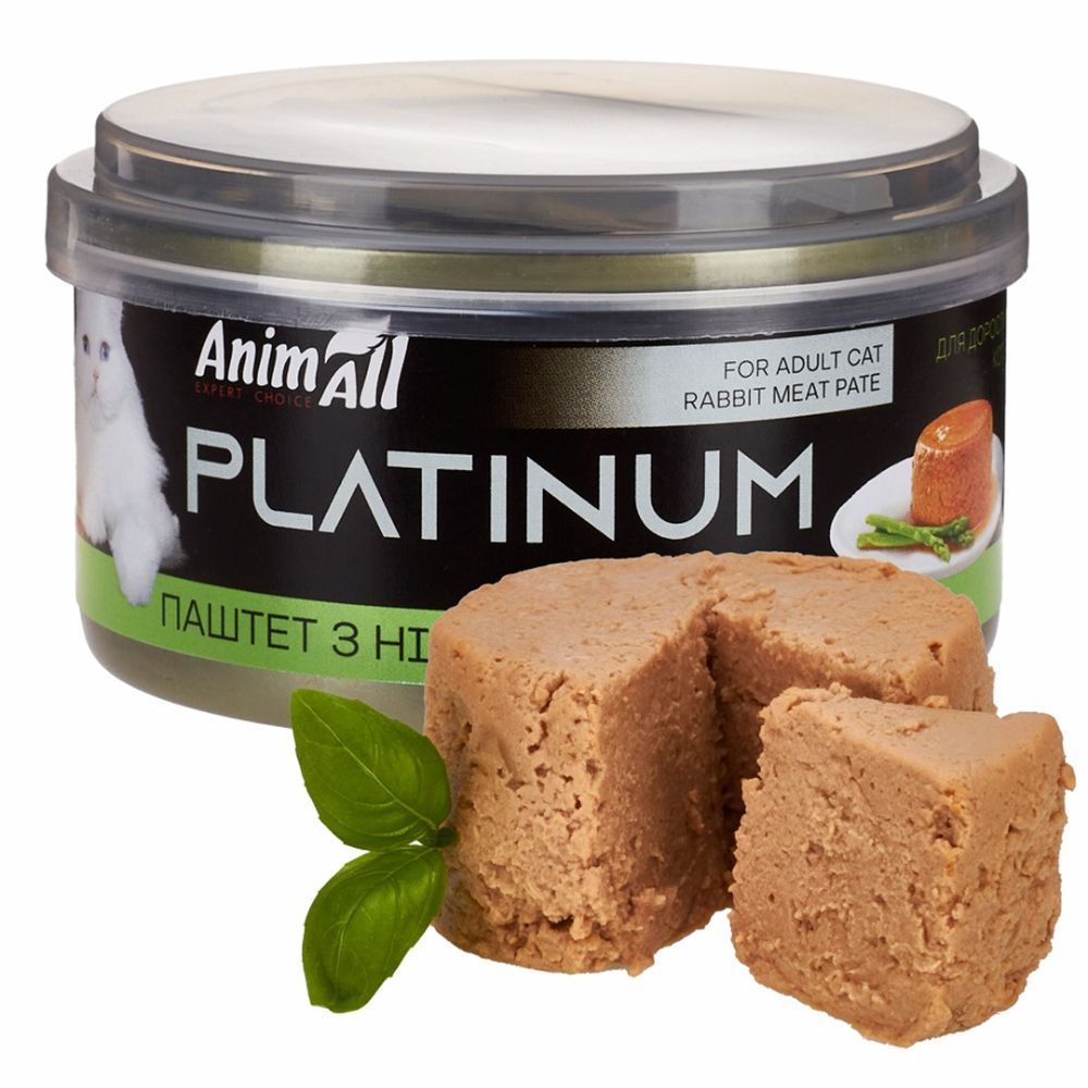 Вологий корм для котів AnimAll Platinum Adult 70 г - кролик Вологий корм для котів AnimAll Platinum Adult 70 г - кролик