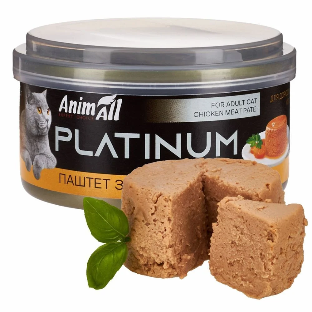 Влажный корм для кошек AnimAll Platinum Adult 70 г — курица Влажный корм для кошек AnimAll Platinum Adult 70 г — курица